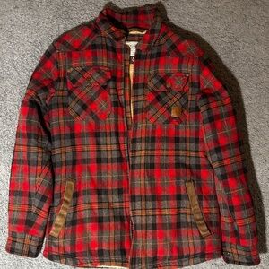 Sherpa Lined Flannel Coat